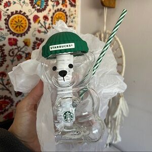 Starbucks Green-Lidded Bear Tumbler